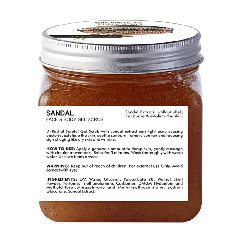 Dr.Rashel Sandal Face & Body Gel Scrub Hans Naturals