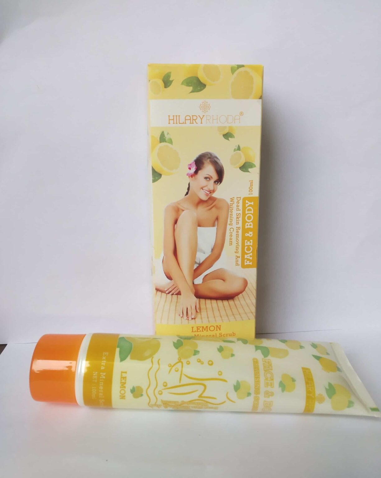 Hilary Rhoda Lemon Face & Body Cleansing Scrub Gel Hans Naturals