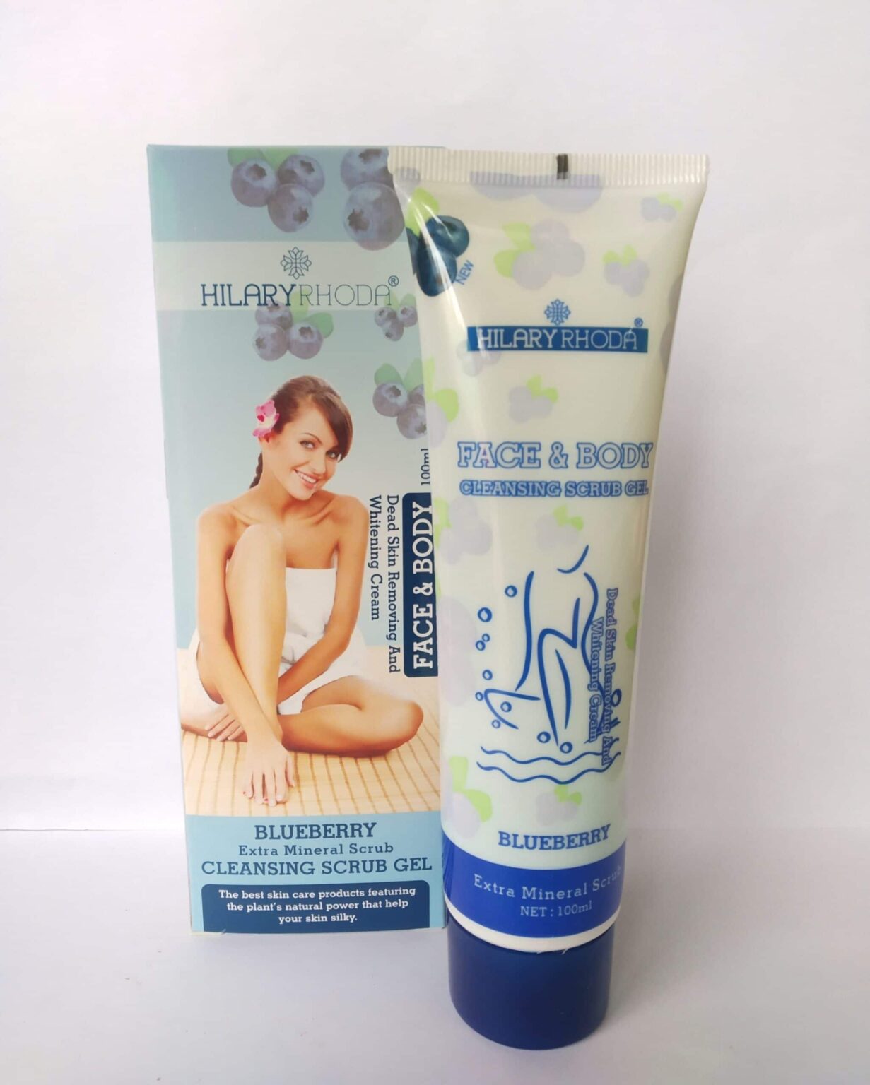 HilaryRhoda Face & Body Blueberry Cleansing Scrub Gel Hans Naturals