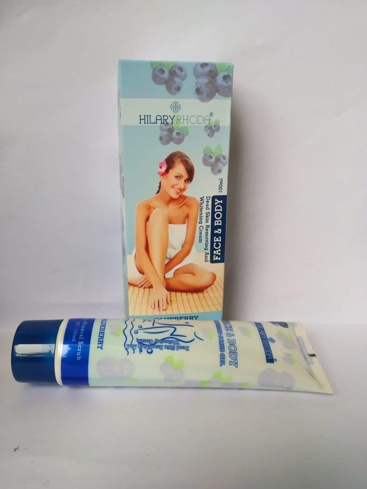 HilaryRhoda Face & Body Blueberry Cleansing Scrub Gel Hans Naturals