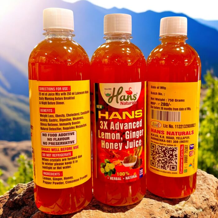 Hans 3x ADVANCED Lemon Ginger Honey Juice - Image 3