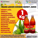 Hans 3x ADVANCED Lemon Ginger Honey Juice 1KG PACK OF 4 BOTTLES