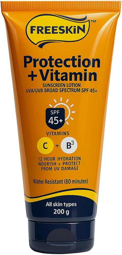 FREESKIN SPF 45 Free Skin Protection + Vitamin Sunscreen Lotion SPF 45+ - Image 1